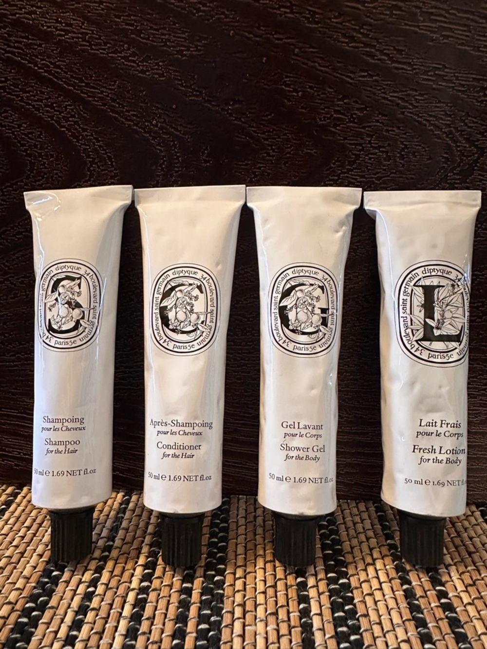 NEW Diptyque Mini Toiletry Tube Set
